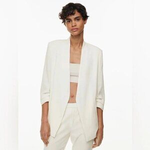 Addition Elle Open White Blazer (PTP-21)